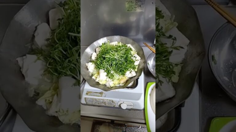 豆苗とキャベツの鍋がウマい