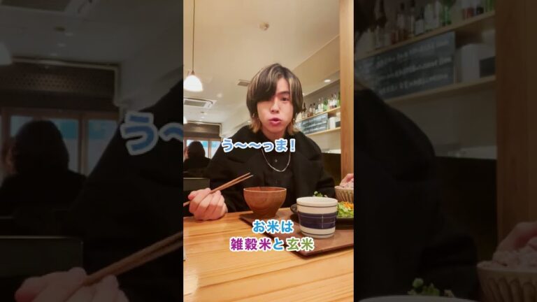 ＝ふわふわハンバーグの栄養満点定食🍚＝【 ミツバチ食堂 】