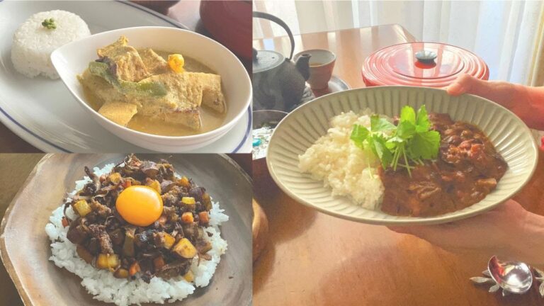 ヘルシー和食カレー３種【ルーなし簡単レシピ】
