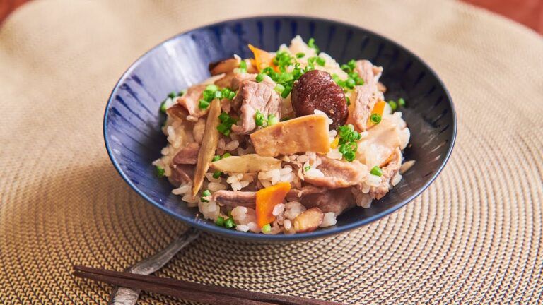 中華風秋のうま塩炊き込みごはん