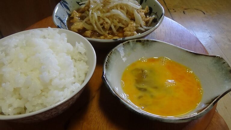 鶏むねひき肉ともやしのヘルシーすき焼き風