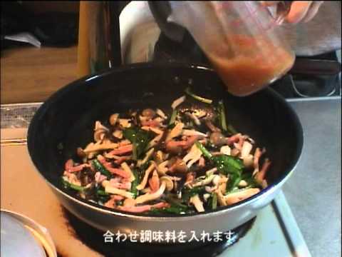 おやぢが作る料理 【しめじと小松菜の春巻き】