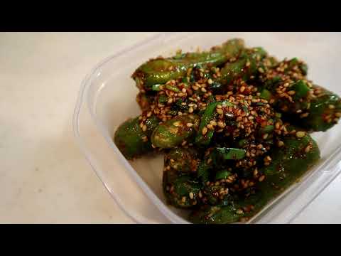 『韓国風シシトウピリ辛和え』〜癖になるシシトウ大量消費に最適レシピ〜