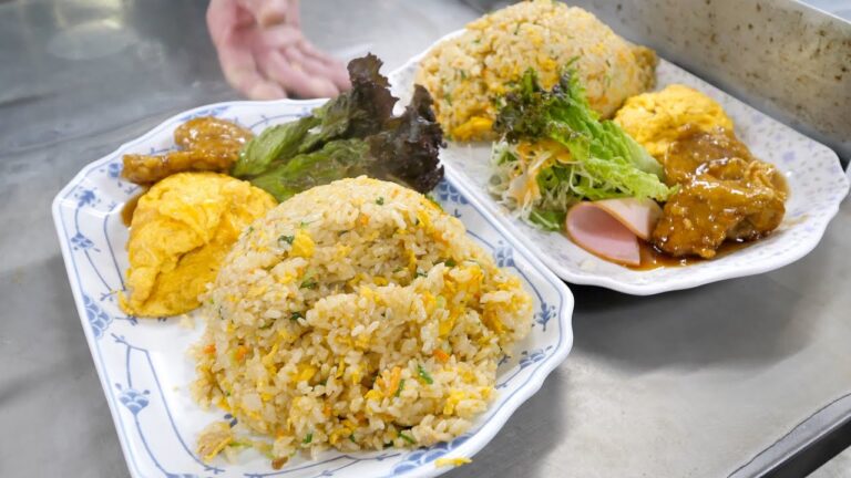 特大焼めし爆盛りラッシュ！信じられない神業注文さばきが炸裂する最強町中華丨Egg Fried Rice-Wok Skills In Japan