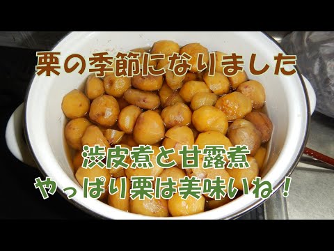 栗のお菓子作りました