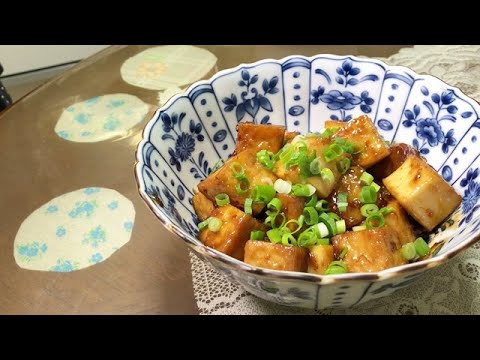 弁当おかずにおつまみに厚揚げのマヨポン炒め【簡単】