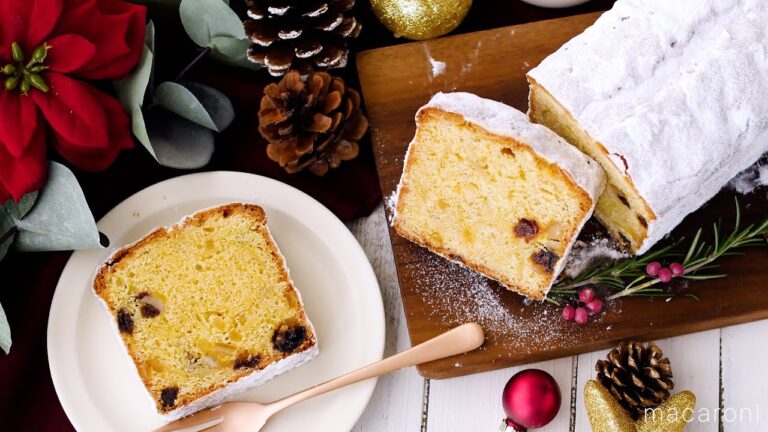 【シュトーレン風パウンドケーキ】クリスマスにぴったり！ラム酒がほんのり香る高級感♪｜macaroni（マカロニ）