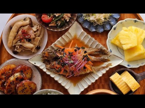 ししゃもの南蛮漬け(まごわやさしい)〜japanesefood〜My wife is japanese home cooking expert. #Shorts