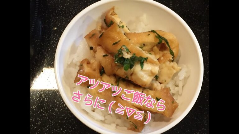 お弁当今日の一品  大葉 厚揚げぽんげ OBENTO today's one artic
