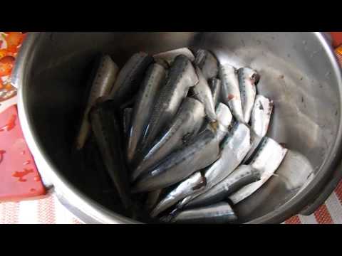 圧力鍋でイワシ調理