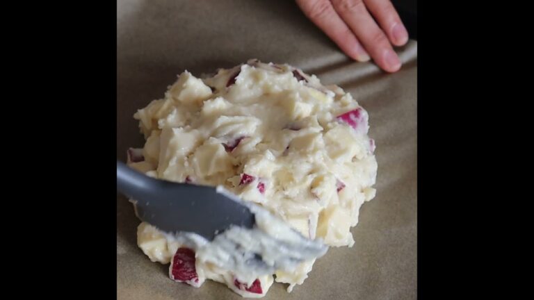 小麦・卵・乳・砂糖・型不使用！簡単さつま芋ケーキ　＃Shorts