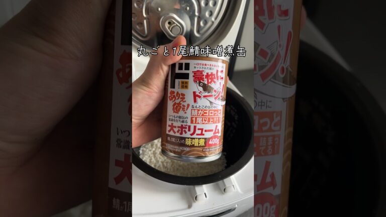 ドンキの丸ごと鯖の味噌煮缶で炊き込みご飯作った結果ww #shorts