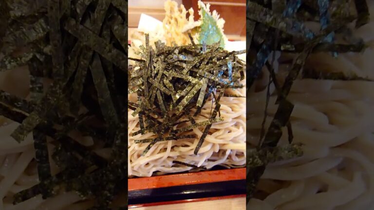 【７食目】長野市南千歳の野菜天ざる蕎麦【信州蕎麦の草笛】