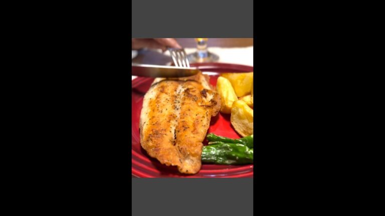 犬と楽しむ手抜きレシピ、フィッシュ＆チップス Fish&Chipsに挑戦。米粉でカラッとサクサク。実は白身魚はナマズでした。