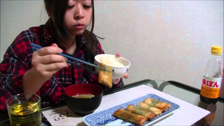 【手料理】大葉と鶏むね肉のチーズ春巻き【食べる】