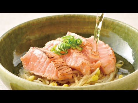 あぶり漬けサーモンと豆もやしのだしかけの作り方│日本自然発酵レシピ