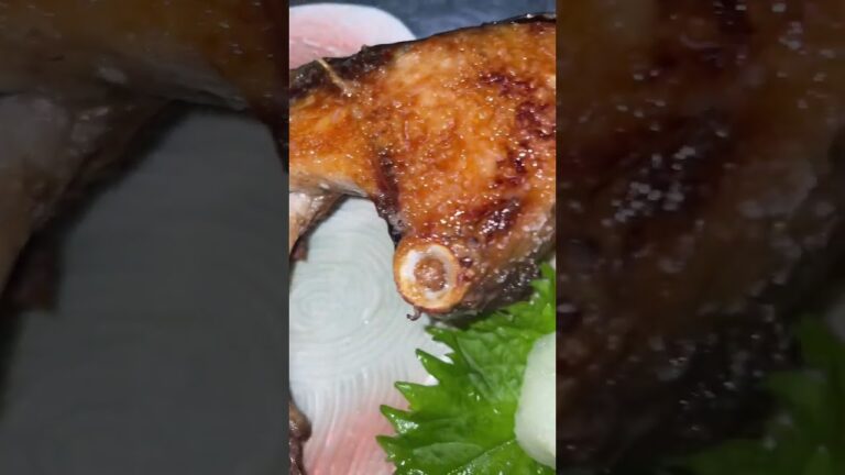 ぶりカマ塩焼き　#fish