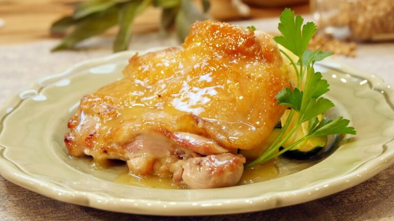 グリルチキンのレモンバターソース