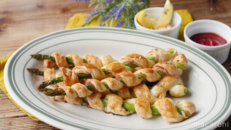 お酒のおつまみに。アスパラガスの生ハムチーズパイ の レシピ 作り方