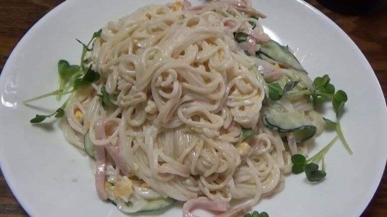 そうめんサラダ乗っけ飯　作り方