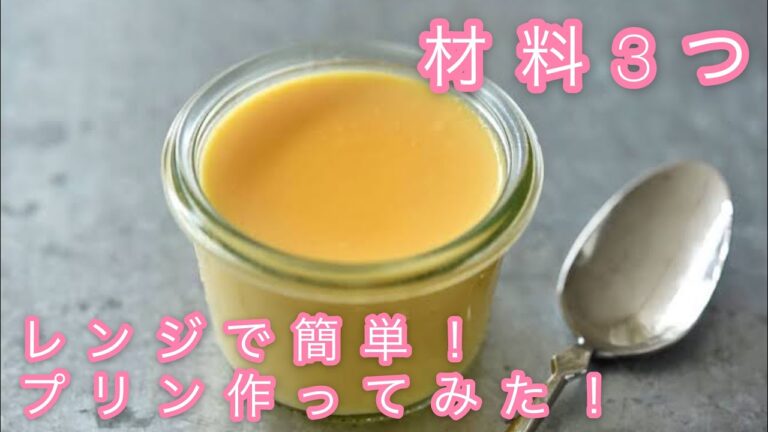 【お菓子作り】材料たった3つ！プリン作ってみた！
