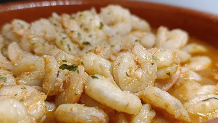 GAMBAS AL AJILLO CON VINO MANZANILLA. TAPA FACIL.