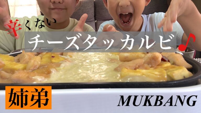 【MUKBANG】辛くないチーズタッカルビ/Cheese Dak-galbi/ASMR