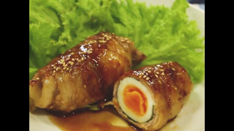 卵をお肉で巻いちゃった！ 肉巻き卵