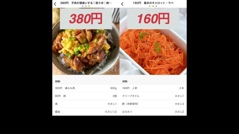 【節約主夫】今日の献立135円(焼き鳥丼、キャロットラペ)経理マン