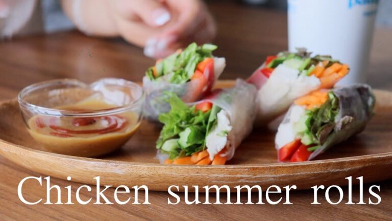 【夏にぴったり!!】鶏胸肉の生春巻き Chicken Summer Rolls