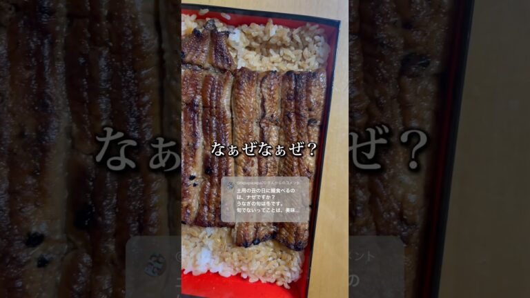 鰻の旬は冬なのに「土用の丑の日に食べるのなぁぜなぁぜ？」初めて知った…… #shorts