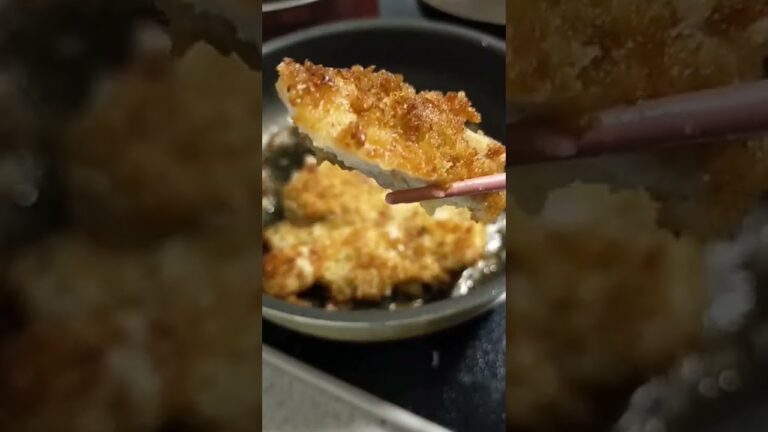 簡単料理！マヨネーズで揚げ物もかんたんに！洗い物少ないチキンカツ