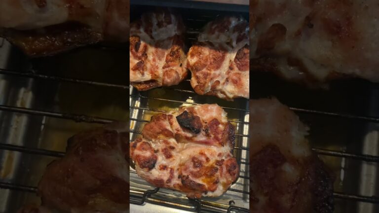 昨夜の夕飯♪魚焼きグリルで鳥もも肉😋【楽ちんレシピ】【手抜きレシピ】