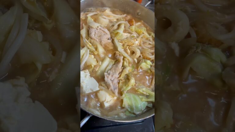 🍴🇯🇵今夜のメニュー🇯🇵🍴豚味噌鍋