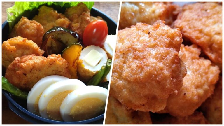 With subtitles｜japanese lunch box high school /homemade chicken nuggets |bento for My son's lunchbox
