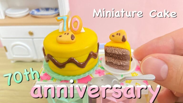 【Peanuts 70th Anniversary】ミニチュア 樹脂粘土 ケーキを作ってお祝い