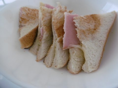 【レシピ】ホットサンドメーカーを使ってハムチーズサンド♪