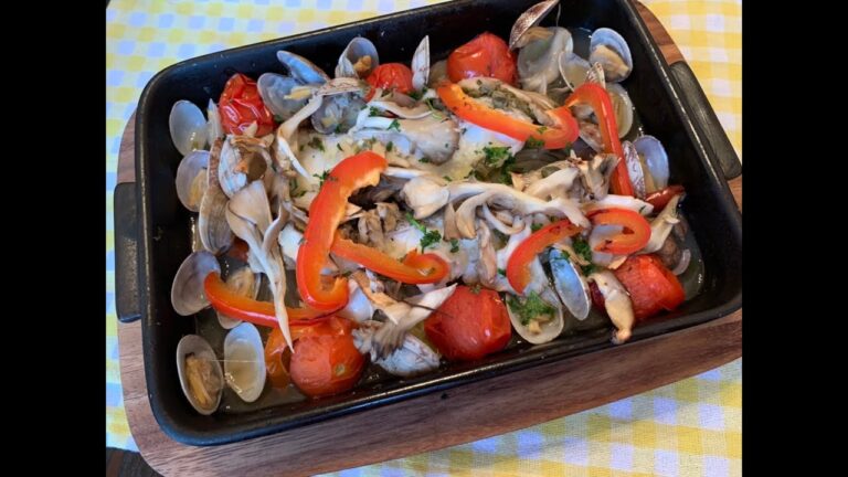 『鱈のアクアパッツァ』(主菜)GRILLERで簡単調理