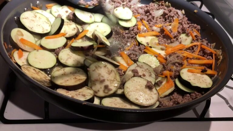 ナスとひき肉の炒め物