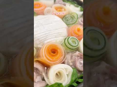 【新トレンド鍋】カマンベールチーズロール鍋🍲 #shorts