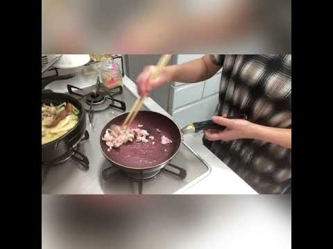 簡単！安い！厚揚げと豚肉の小松菜キムチ炒め🥬