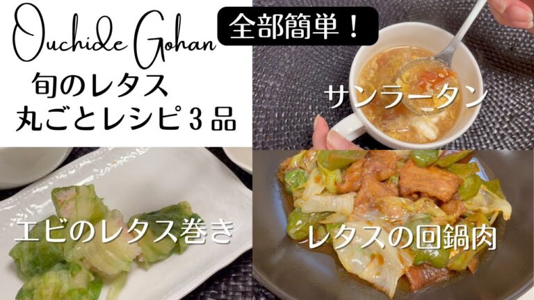 【レタスレシピ】10分でできる！全部簡単！時短レシピ♪