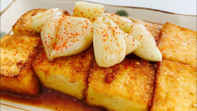 すき焼きのタレで簡単に：【コロコロニンニク厚揚げ焼き】