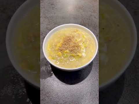 これ食って10kg痩せた。とりあえずこれ作って食っとけ。中華風卵オートミール粥！