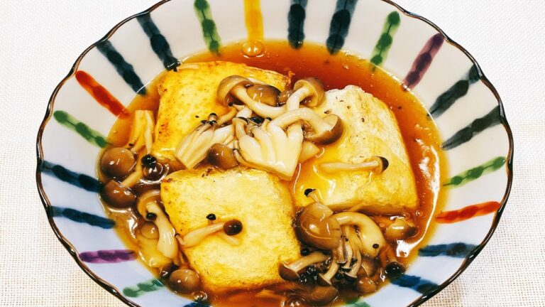 大さじ2の油で！揚げ出し豆腐、フライパンで簡単に出来る揚げ出し豆腐の作り方！悪魔的な旨さ【時短料理研究あいこチャンネル】