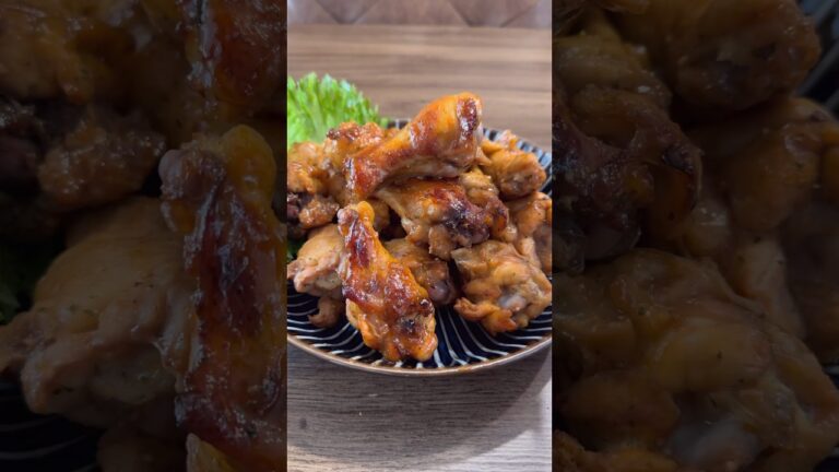 超絶簡単‼️手羽元のオーブン甘辛焼き