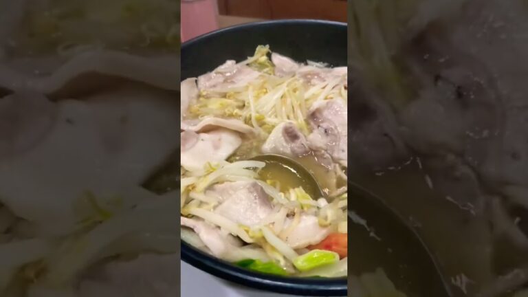 ヘルシー豚もやし鍋で正月太りを解消！！あっさりだけど深い味！