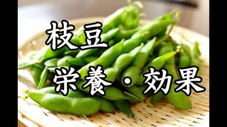[枝豆料理]枝豆の栄養と効能について～塩ゆでとパスタ～