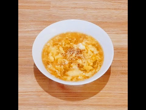 レンジで卵スープ(かきたま汁)が簡単に作れます☆彡 #Shorts