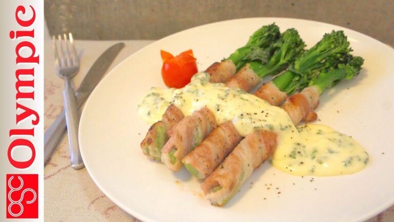 オリンピックの超簡単レシピ　スティックブロッコリーの肉巻き・ホワイトチーズソースの作り方